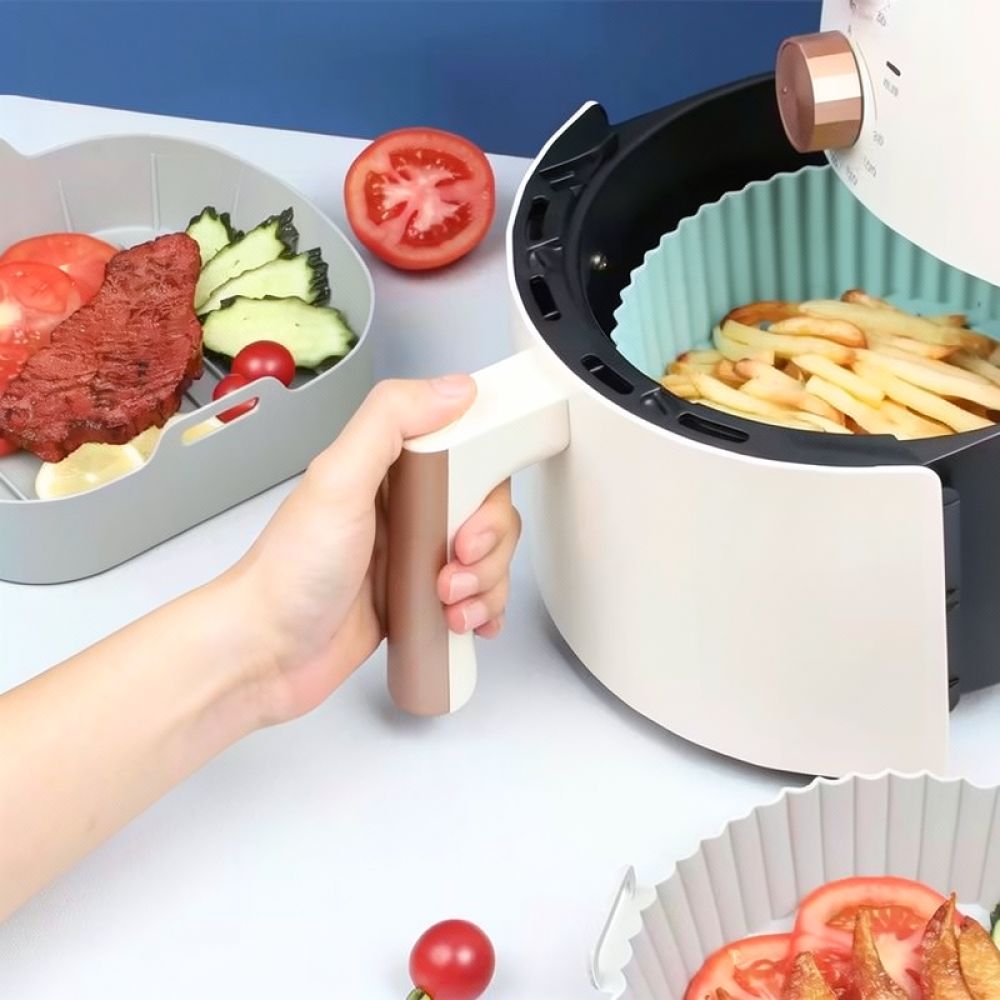 Square Silicone Air Fryer Bask - Air Fryer Silicone Pot Liner recension och pris