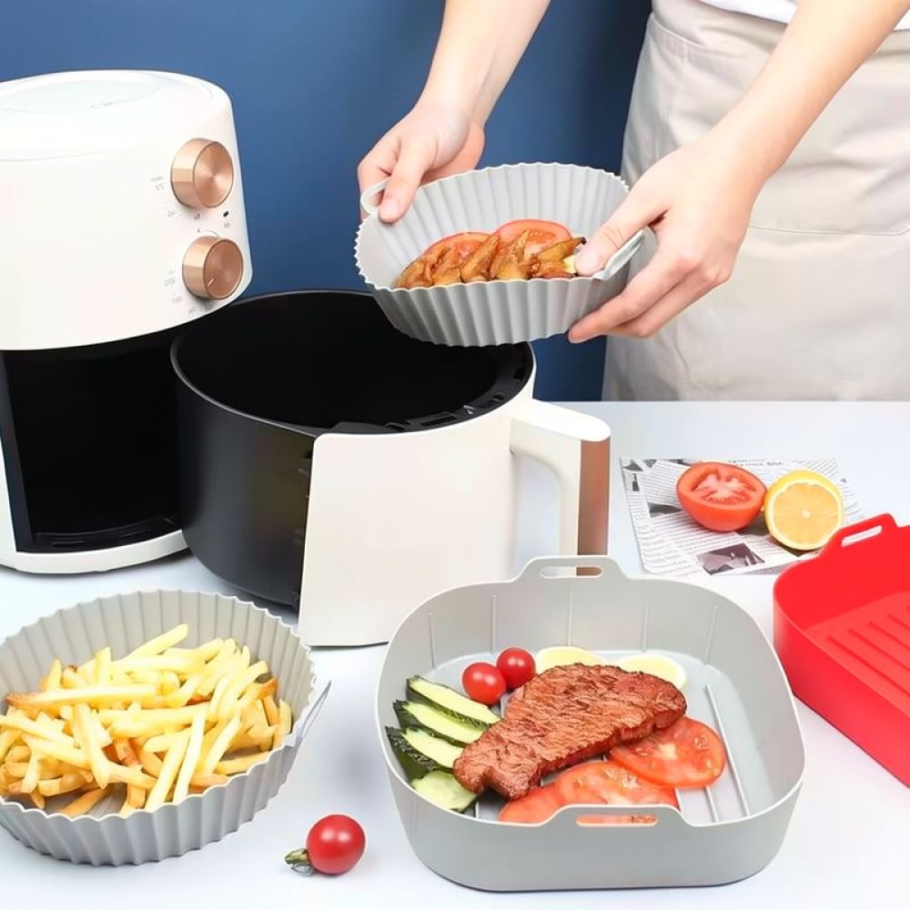 Square Silicone Air Fryer Bask - Air Fryer Silicone Pot Liner recension och pris