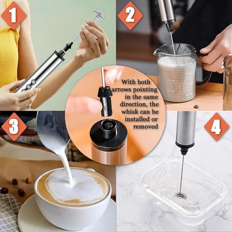 3in1 Electric Handheld Milk Fr - Electric Milk Frother Handheld recension och pris